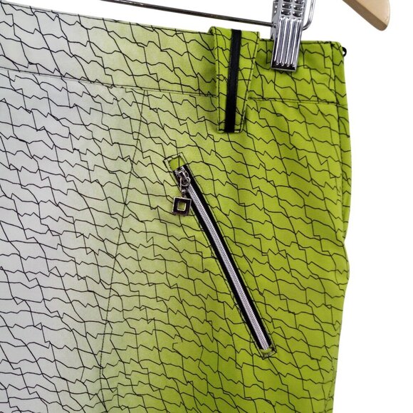 Jamie Sadock Ombre Straight Stretch Athletic Golf Skirt Size 6 Pockets Green - Picture 3 of 11